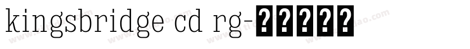 kingsbridge cd rg字体转换